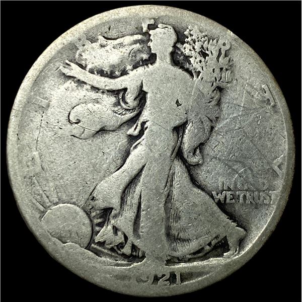 1921-D Silver Walking Liberty Half Dollar   NICELY CIRCULATED