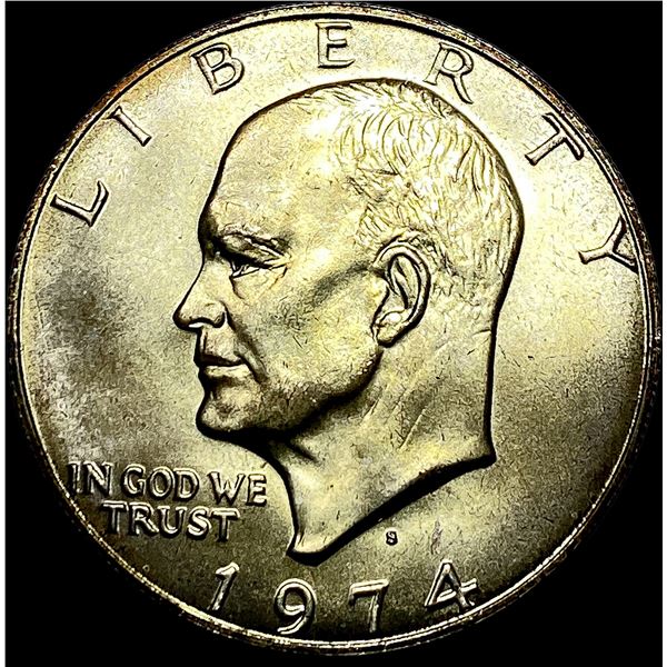 1974-S Eisenhower Dollar SUPERB GEM BU