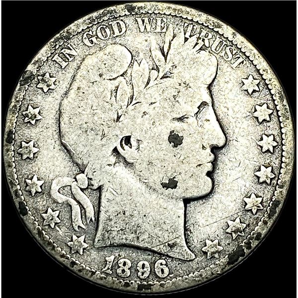 1896-O Silver Barber Half Dollar NICELY   CIRCULATED