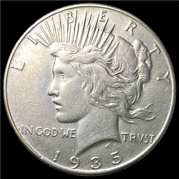 1935 Silver Peace Dollar CLOSELY UNCIRCULATED