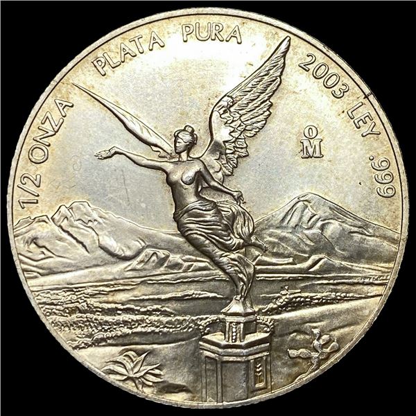 2003 Mexico Silver 1/2 Oz Libertad GEM BU