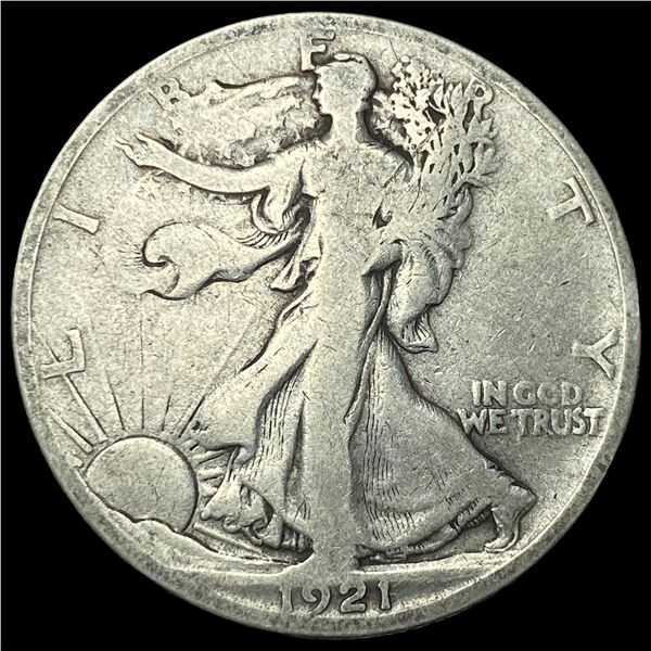 1921-S Silver Walking Liberty Half Dollar   NICELY CIRCULATED