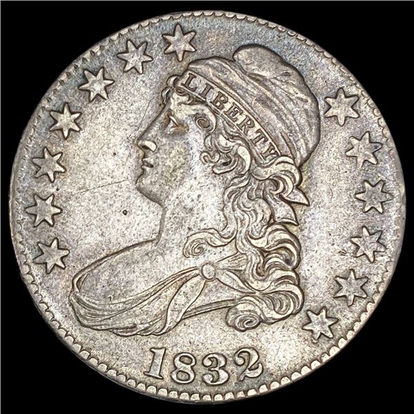 1832 Capped Bust Silver Half Dollar CLOSELY   UNCIRCULATED