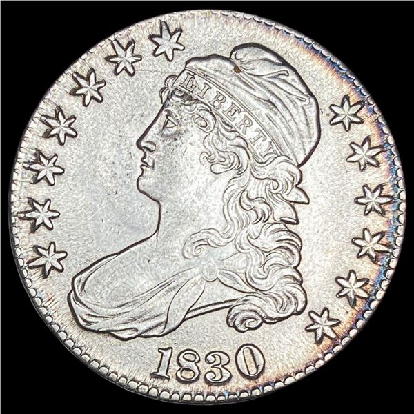 1830 Capped Bust Half Dollar CHOICE AU