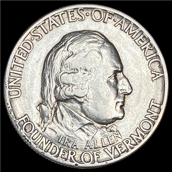 1927 Silver Half Dollar Vermont CHOICE AU