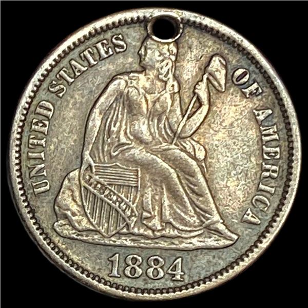 1884 Silver Seated Liberty Dime HIGH GRADE