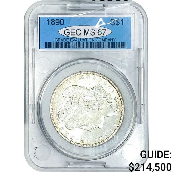 1890 Morgan Silver Dollar GEC MS67