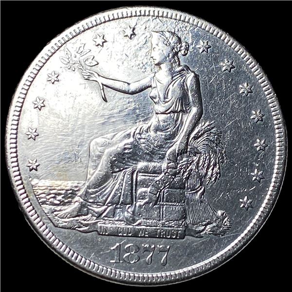 1877-S Silver Trade Dollar CLOSELY  UNCIRCULATED