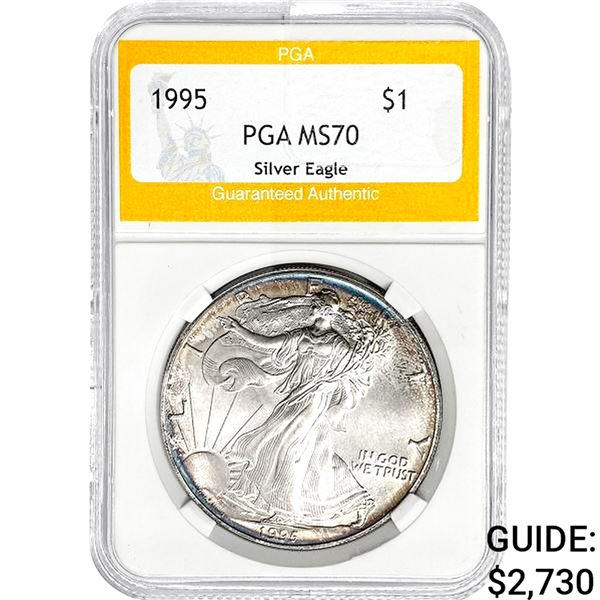 1995 American Silver Eagle PGA MS70