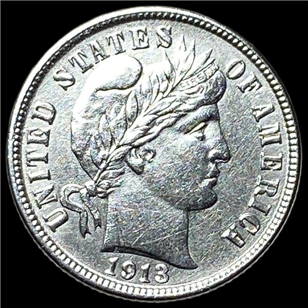 1913 Silver Barber Dime UNCIRCULATED