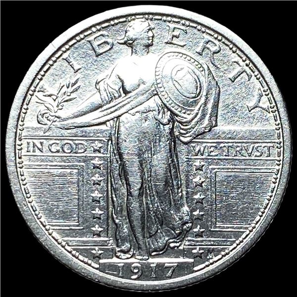 1917 Type 1 Standing Liberty Silver Quarter  CLOSELY UNCIRCULATED