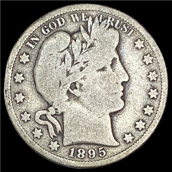 1895-S Silver Barber Half Dollar NICELY   CIRCULATED