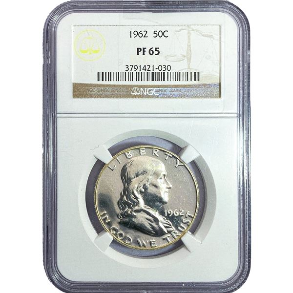 1962 Franklin Half Dollar NGC PF65