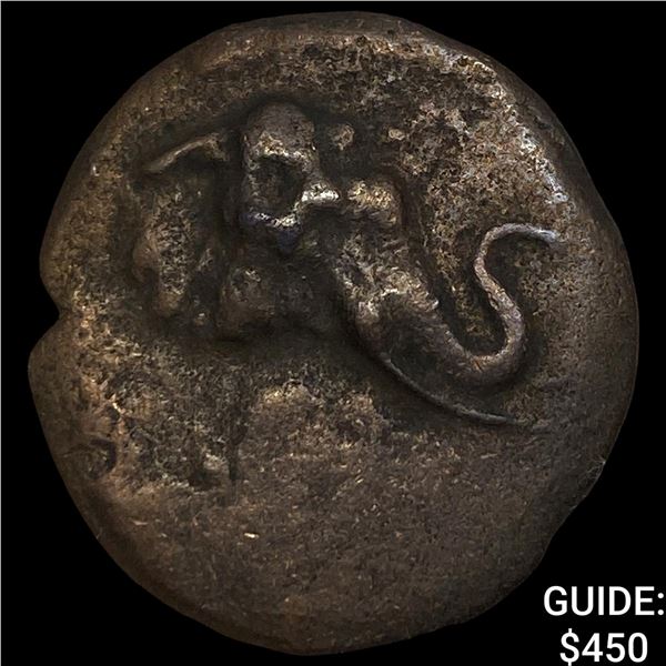 Bactrian Kingdom Demetrios 205-171 BC Bronze  Trichalkon NEARLY UNCIRCULATED