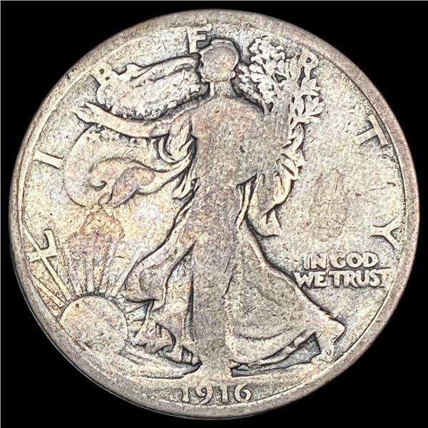 1916 Walking Liberty Half Dollar NICELY   CIRCULATED