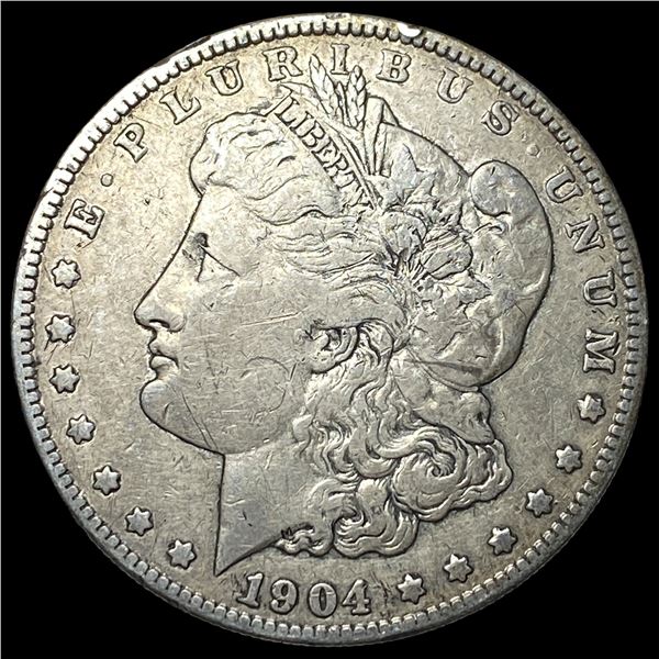 1904-S Silver Morgan Dollar LIGHTLY  CIRCULATED