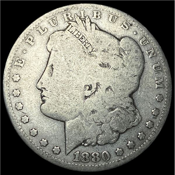 1880-O Micro O Silver Morgan Dollar NICELY   CIRCULATED