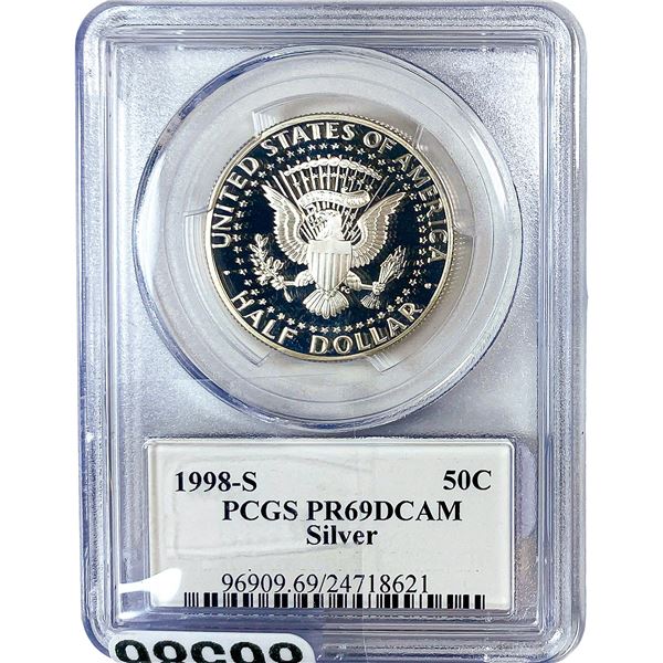 1998-S Kennedy Half Dollar PCGS PR69 DCAM