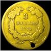 Image 2 : 1874 Gold $3 Indian Princess HIGH GRADE