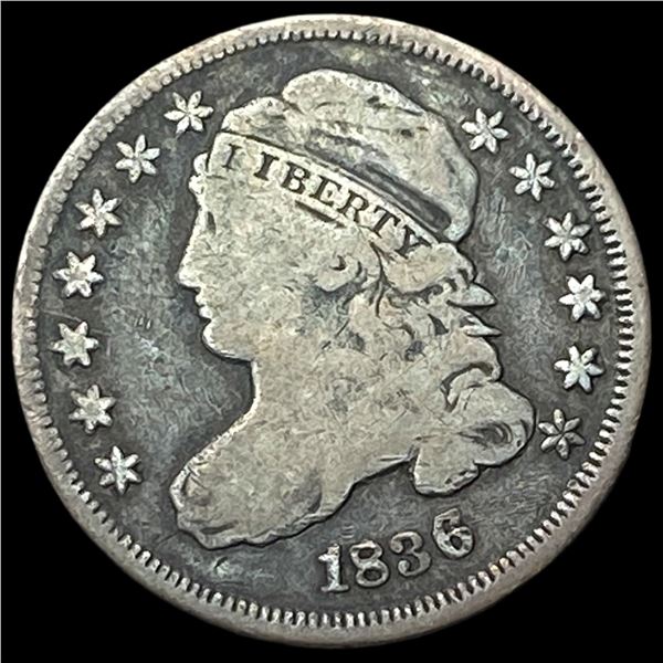 1836 Silver Capped Bust Dime NICELY  CIRCULATED