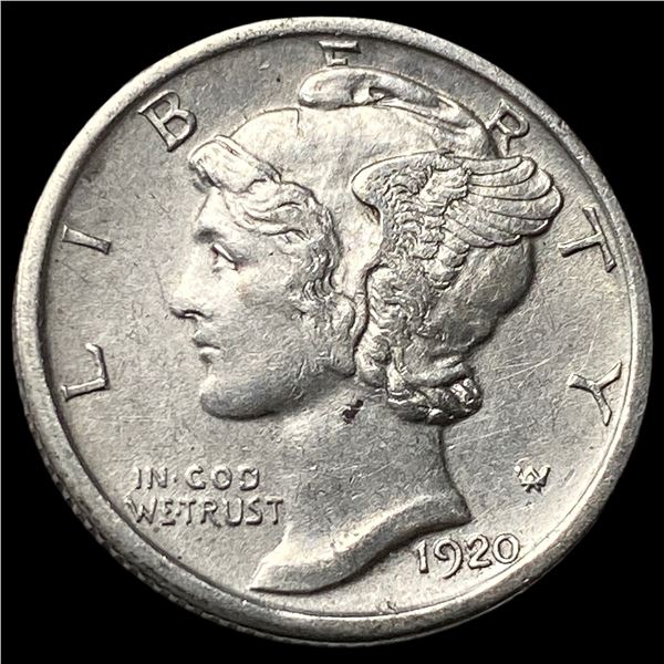 1920-D Silver Mercury Dime CLOSELY   UNCIRCULATED