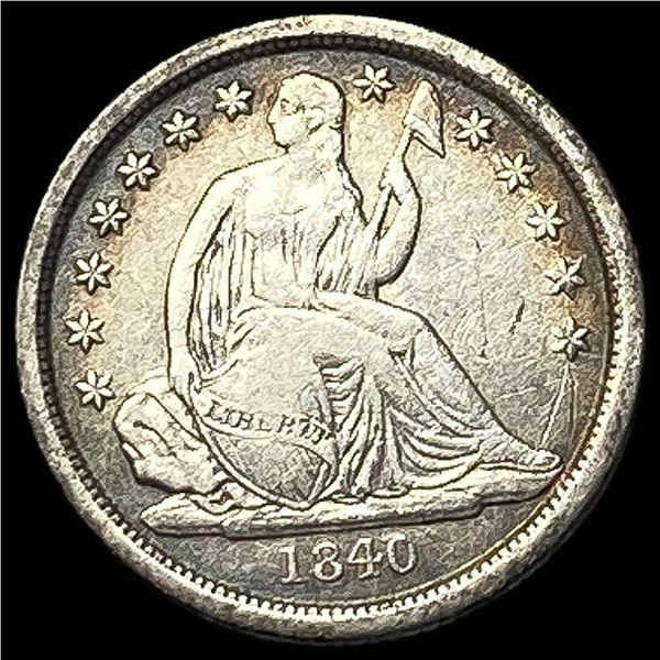 1840-O Silver Seated Liberty Dime LIGHTLY   CIRCULATED
