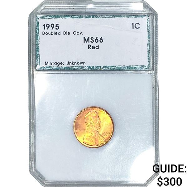 1995 Wheat Cent PCI MS66 Red