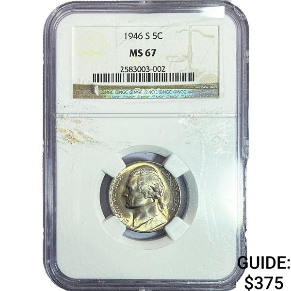 1946-S Jefferson Nickel NGC MS67