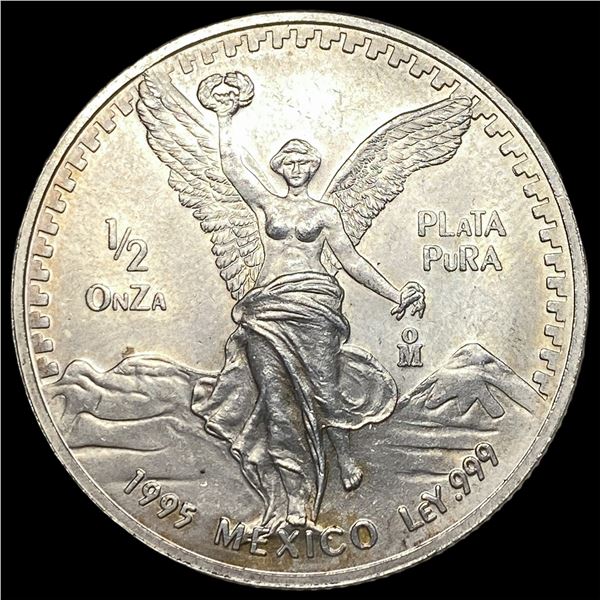 1993 Mexico Silver 1/2 Oz Libertad NEARLY  UNCIRCULATED