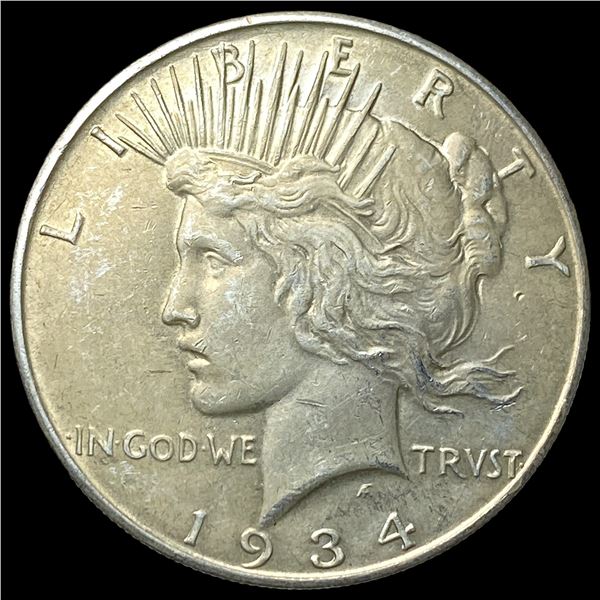 1934-D Silver Peace Dollar CLOSELY  UNCIRCULATED