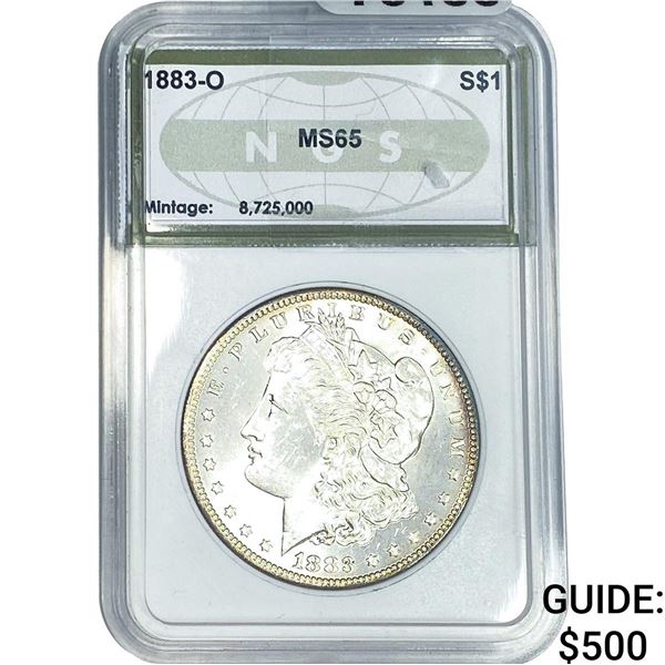 1883-O Morgan Silver Dollar NGS MS65