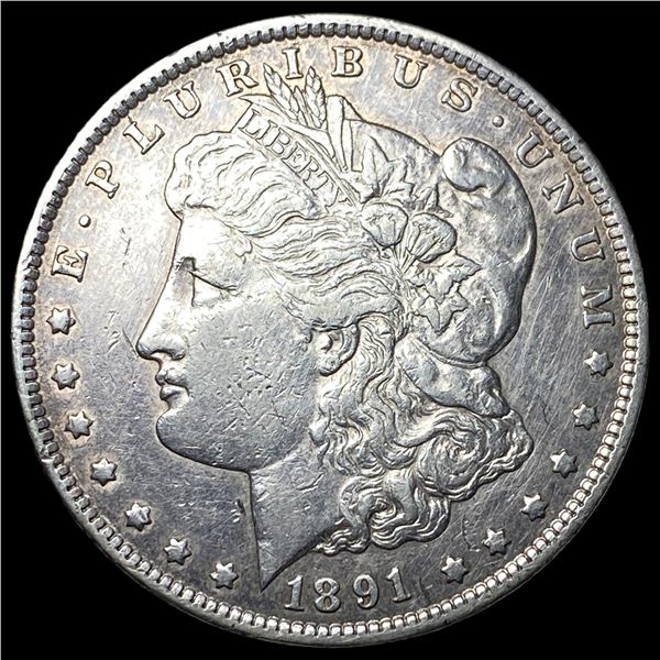 1891-CC Spitting Eagle Silver Morgan Dollar CLOSELY UNCIRCULATED