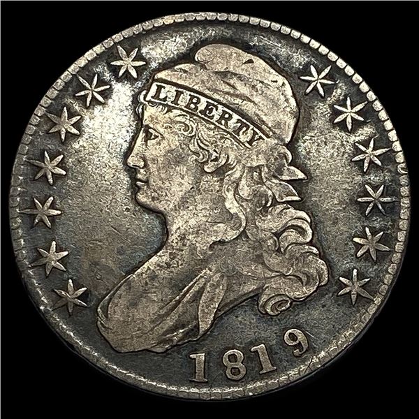 1819 Capped Bust Half Dollar ABOUT   UNCIRCULATED