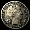 Image 1 : 1902 Silver Barber Dime HIGH GRADE
