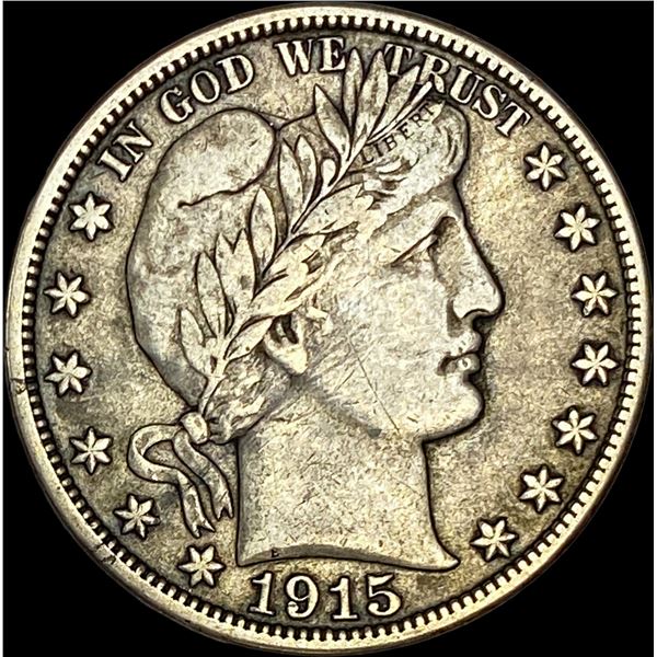 1915-D Silver Barber Half Dollar ABOUT   UNCIRCULATED