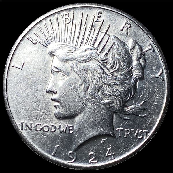 1924-S Silver Peace Dollar CLOSELY  UNCIRCULATED
