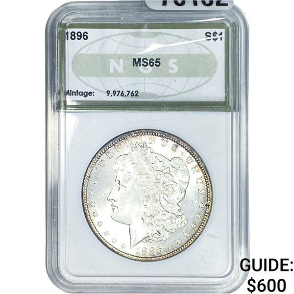 1896 Morgan Silver Dollar NGS MS65