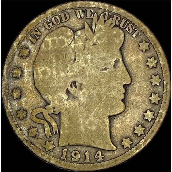 1914 Barber Half Dollar NICELY CIRCULATED