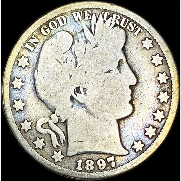 1897-O Silver Barber Half Dollar NICELY   CIRCULATED
