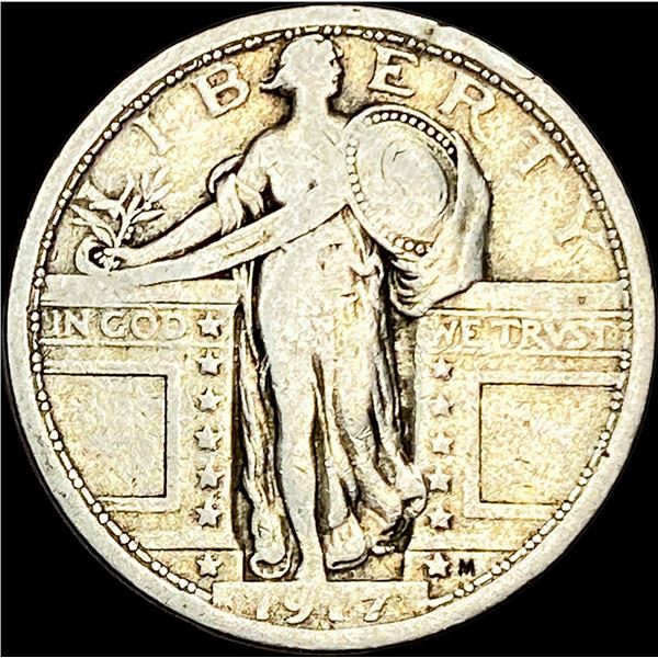 1917 Type 1 Standing Liberty Quarter LIGHTLY   CIRCULATED