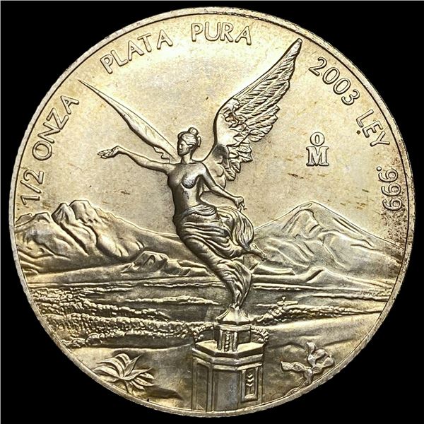 2003 Mexico Silver 1/2 Oz Libertad GEM BU