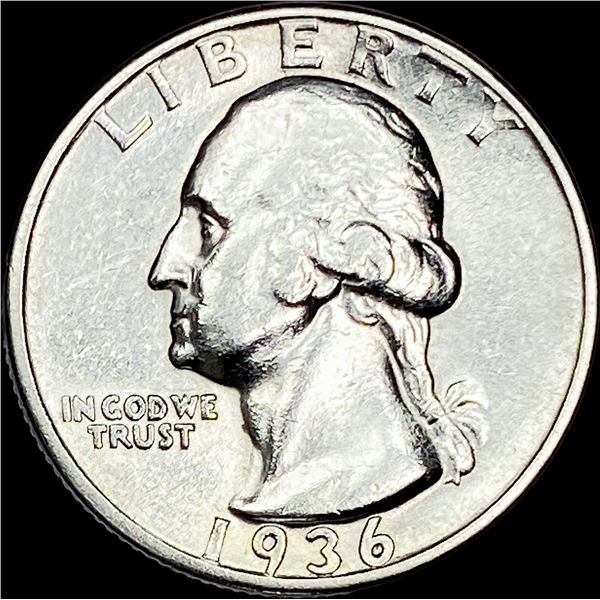 1936-D Silver Washington Quarter CLOSELY   UNCIRCULATED