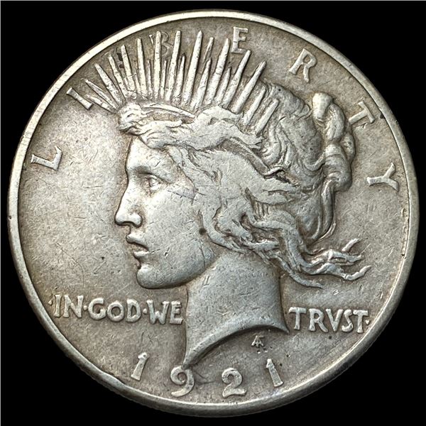 1921 Silver Peace Dollar ABOUT UNCIRCULATED
