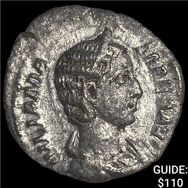 Roman Empire Julia Mamaea 225-235 AD Silver  Denarius NEARLY UNCIRCULATED