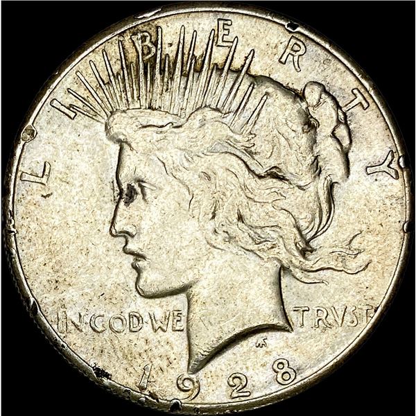 1928 Silver Peace Dollar CLOSELY UNCIRCULATED