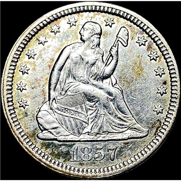 1857 Seated Liberty Quarter CLOSELY   UNCIRCULATED