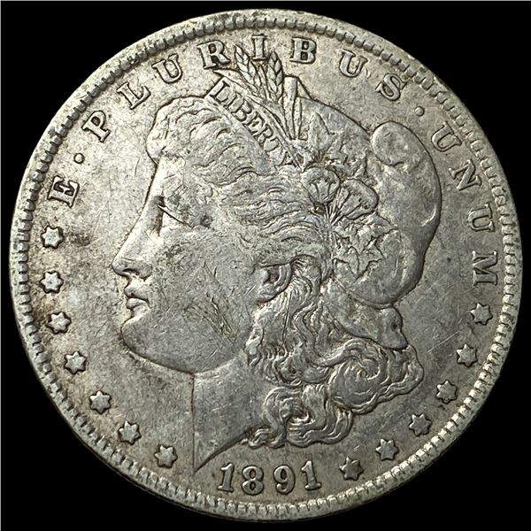 1891-O Silver Morgan Dollar NEARLY  UNCIRCULATED