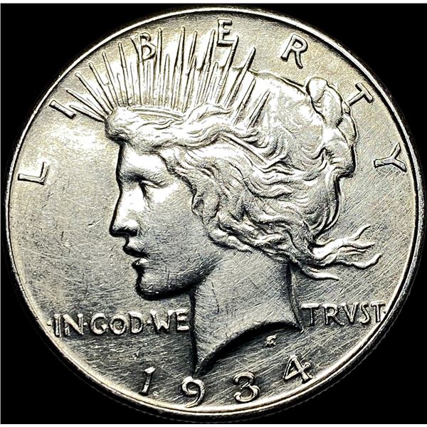 1934-S Peace Silver Dollar CLOSELY   UNCIRCULATED