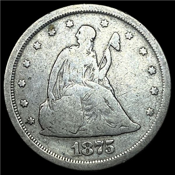 1875-S Silver Twenty Cents LIGHTLY CIRCULATED