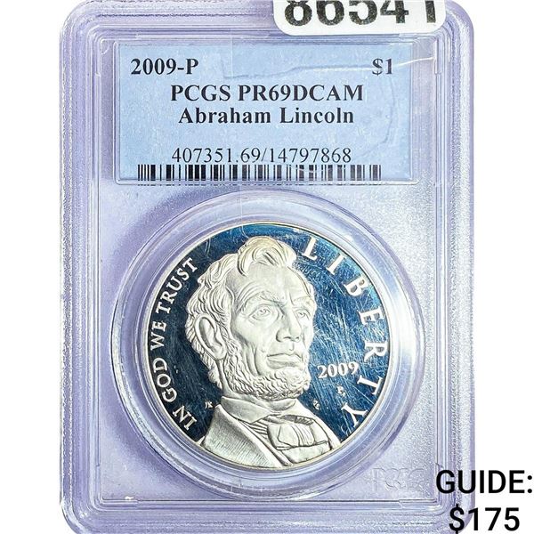 2009 $1 Abraham Lincoln PCGS PR69 DCAM